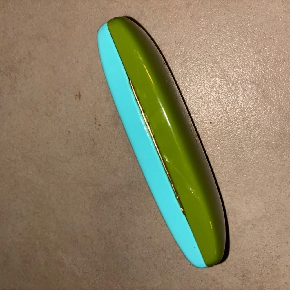 Kate Spade Aqua Blue ans Green Eyeglass Case